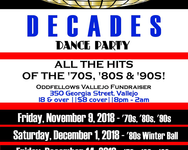 The Decades Dance Party Fundraisers are back!